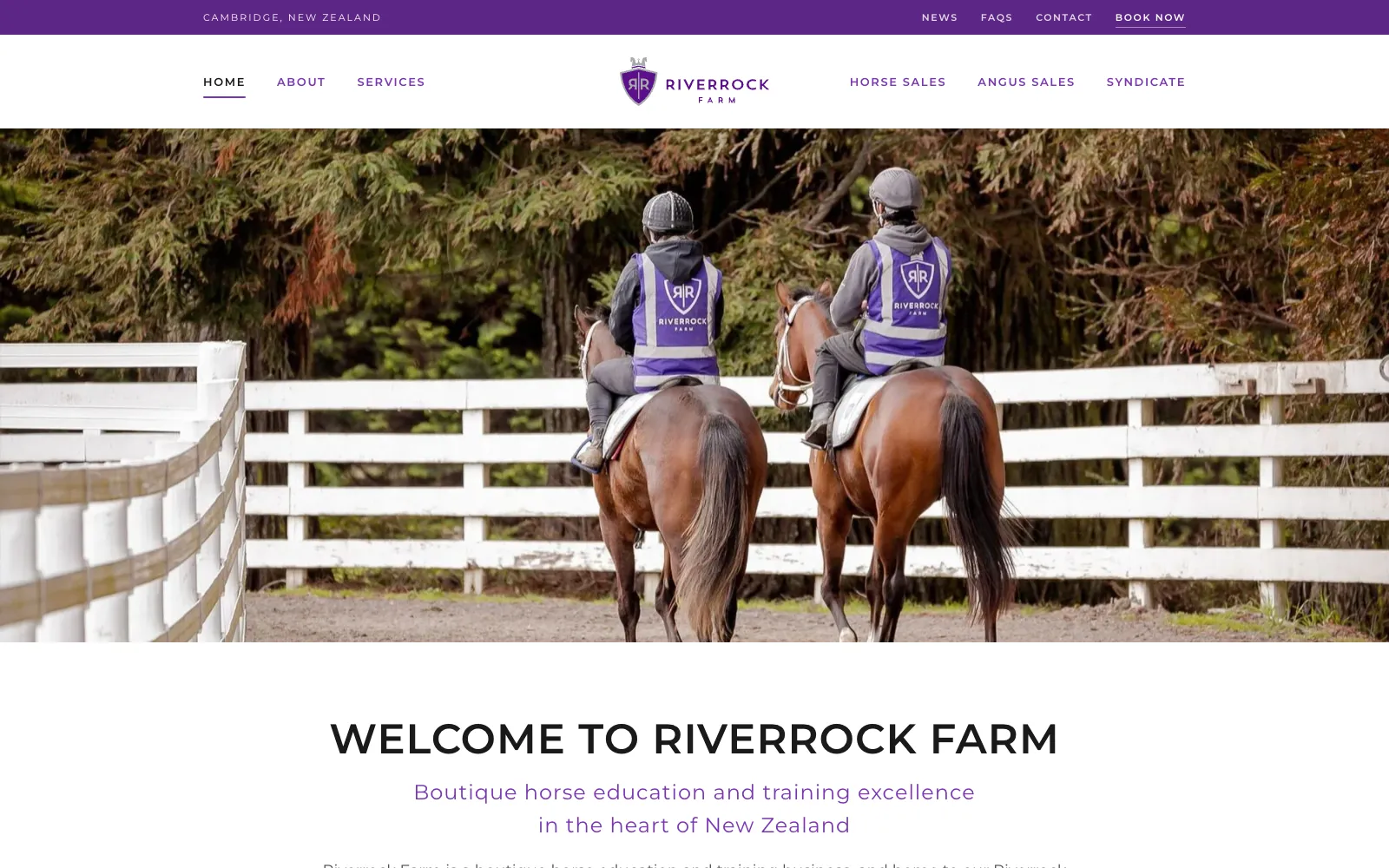 Riverrock Farm website