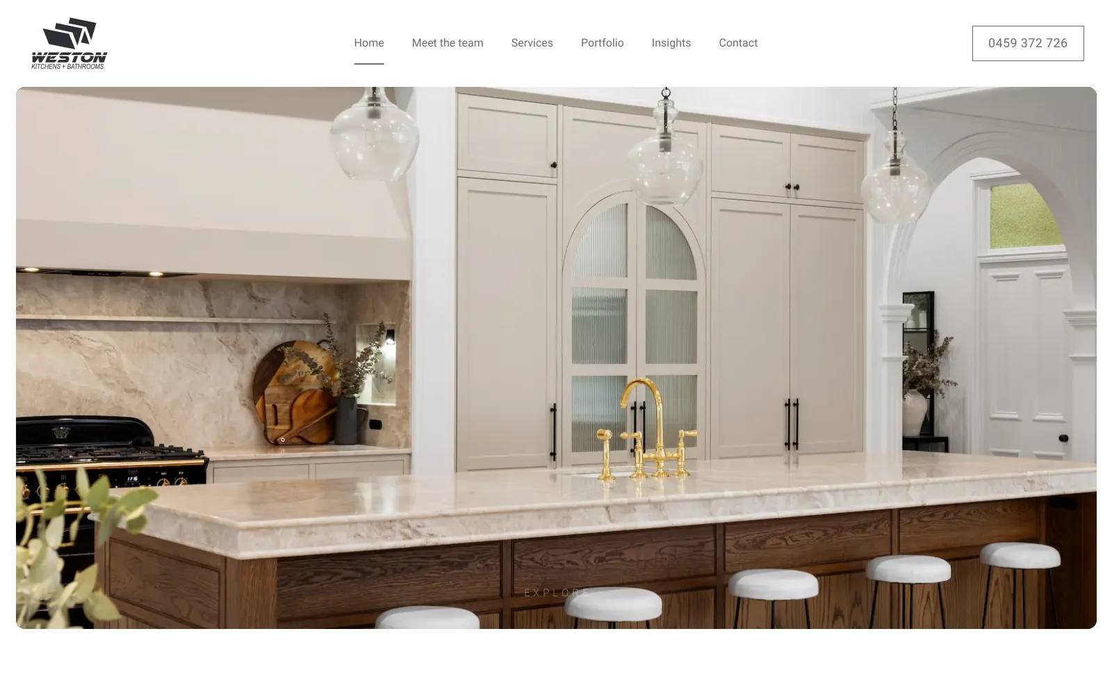 Weston Kitchens & Bathrooms website