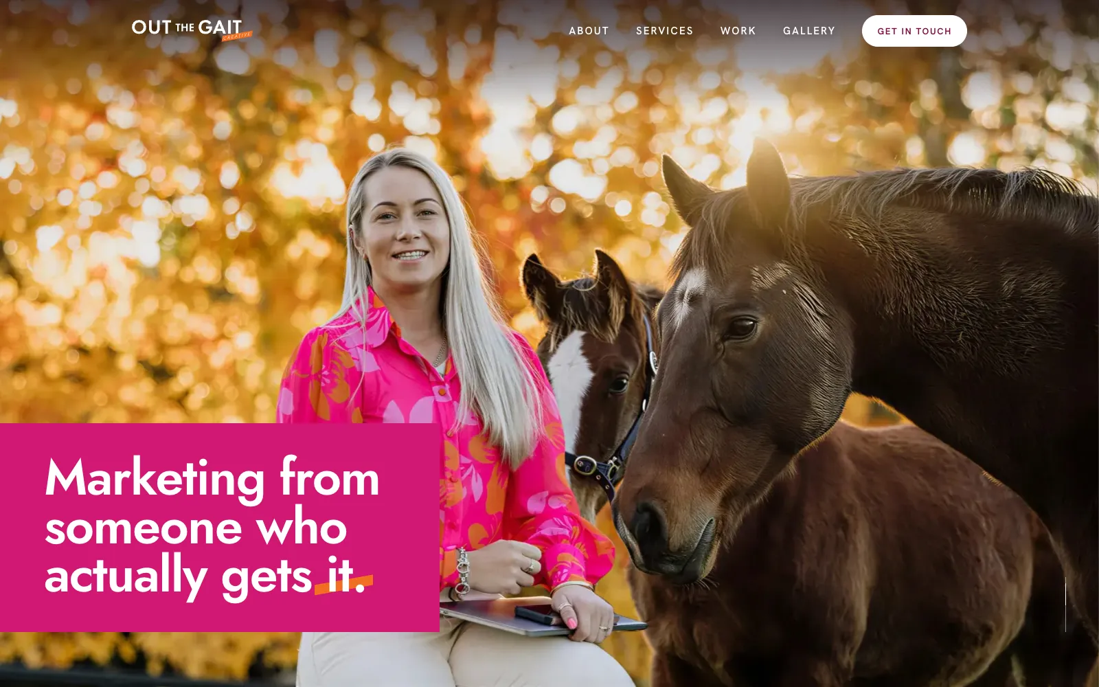 Out the Gait Creative website