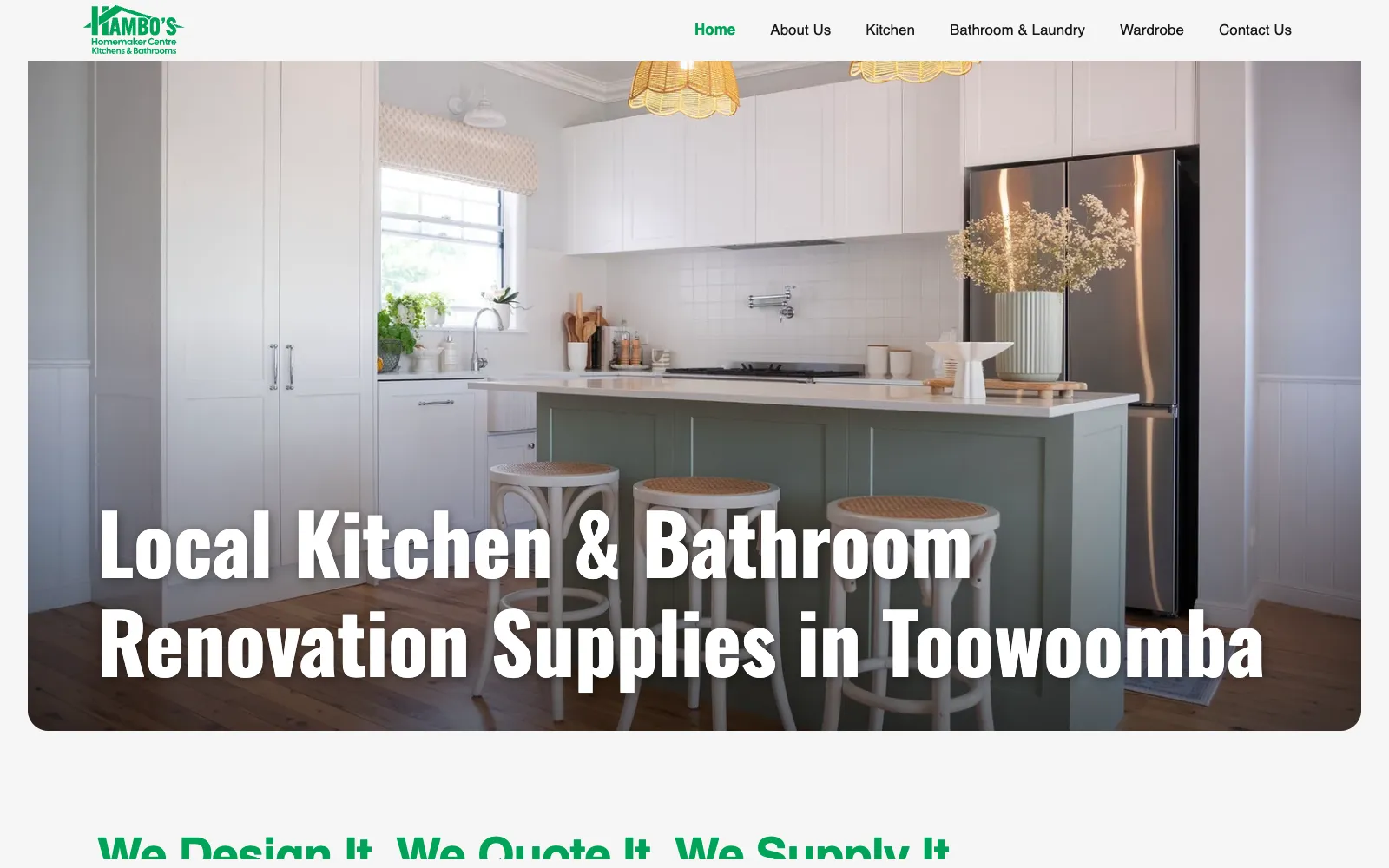 Hambos HomeMaker Centre website