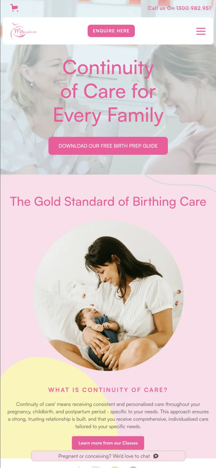 My Midwives — mobile