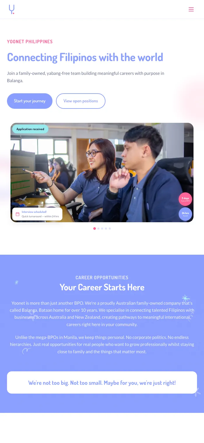 Yoonet PH — mobile