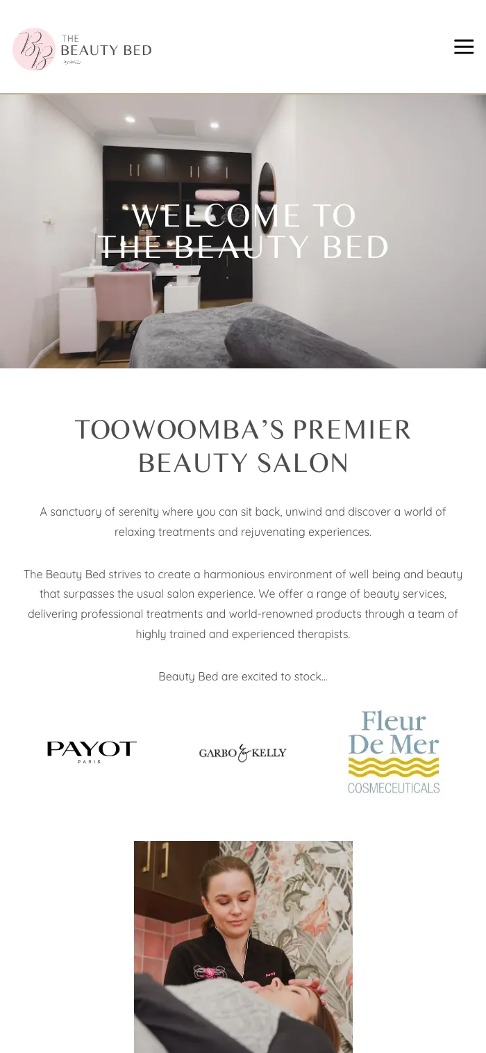 The Beauty Bed — mobile