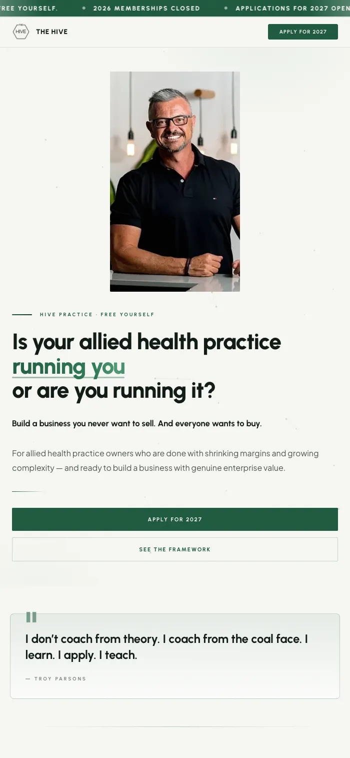 Hive Practice mobile