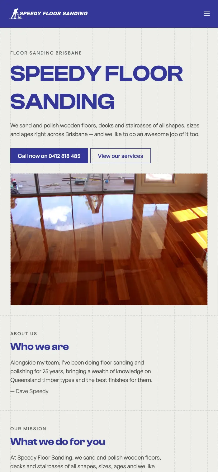 Speedy Floor Sanding mobile